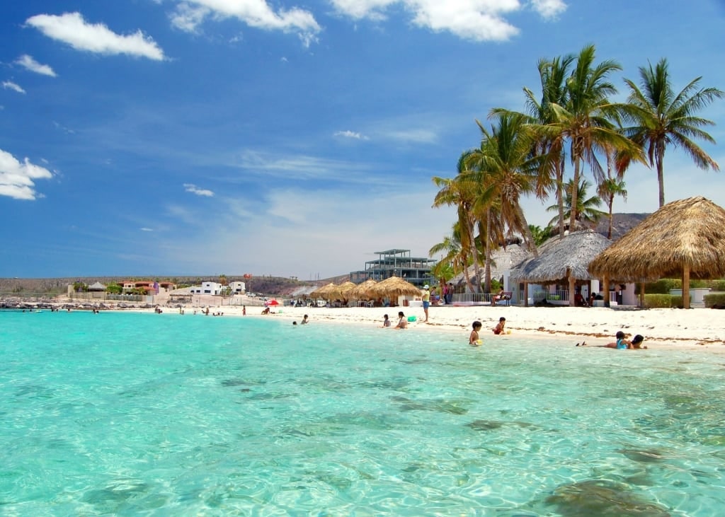 Playa El Caimancito, one of the best beaches in La Paz, Mexico