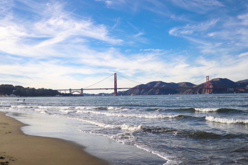 Scenic landscape of Crissy Field East Beach