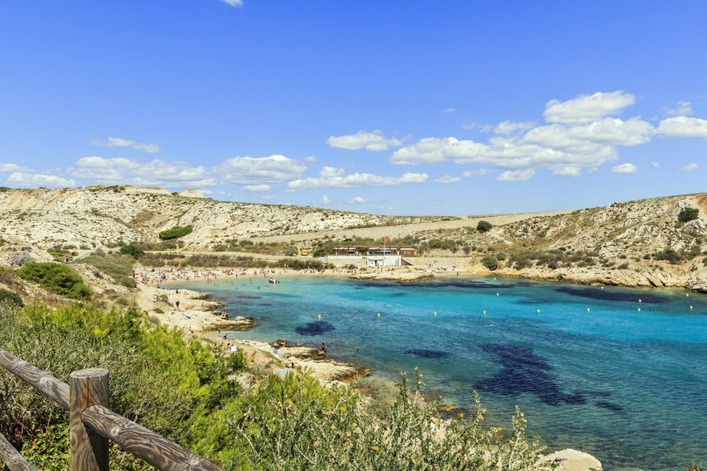 Sandy beach of Plage de Saint-Estève
