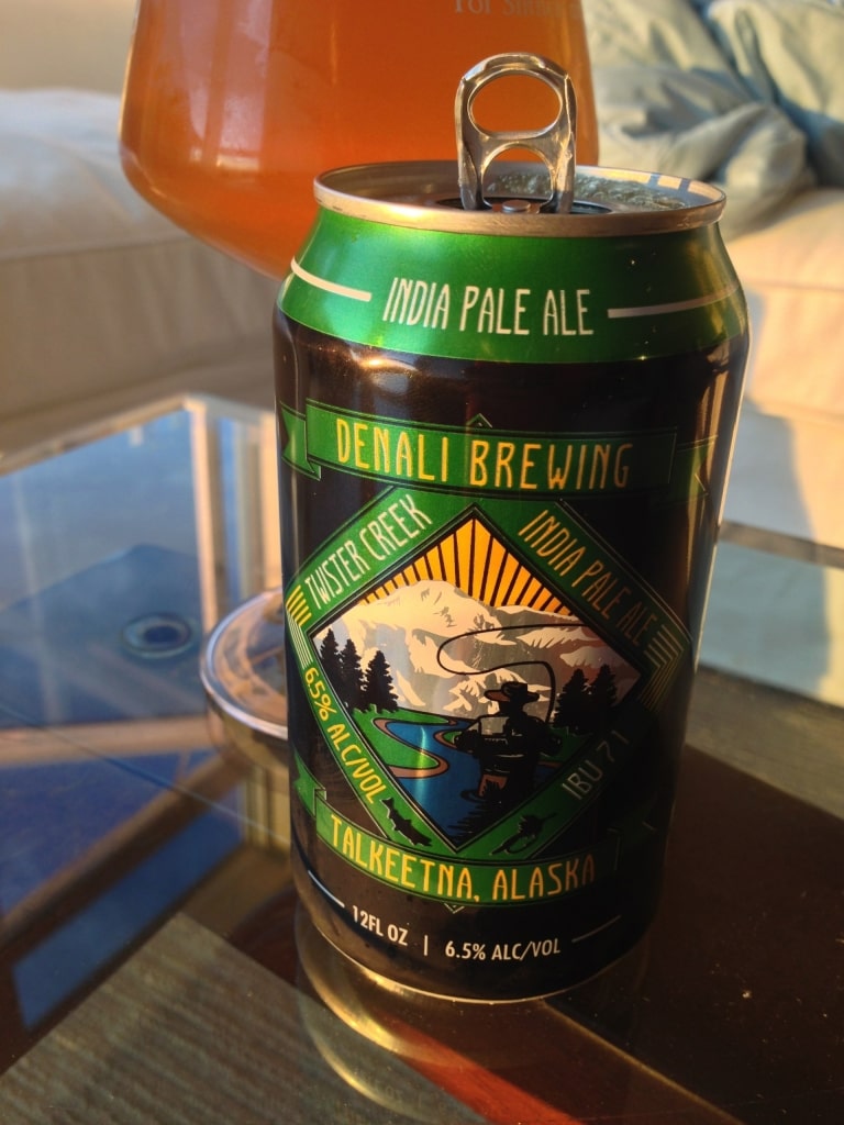Can of beer from Denali Brewing Company