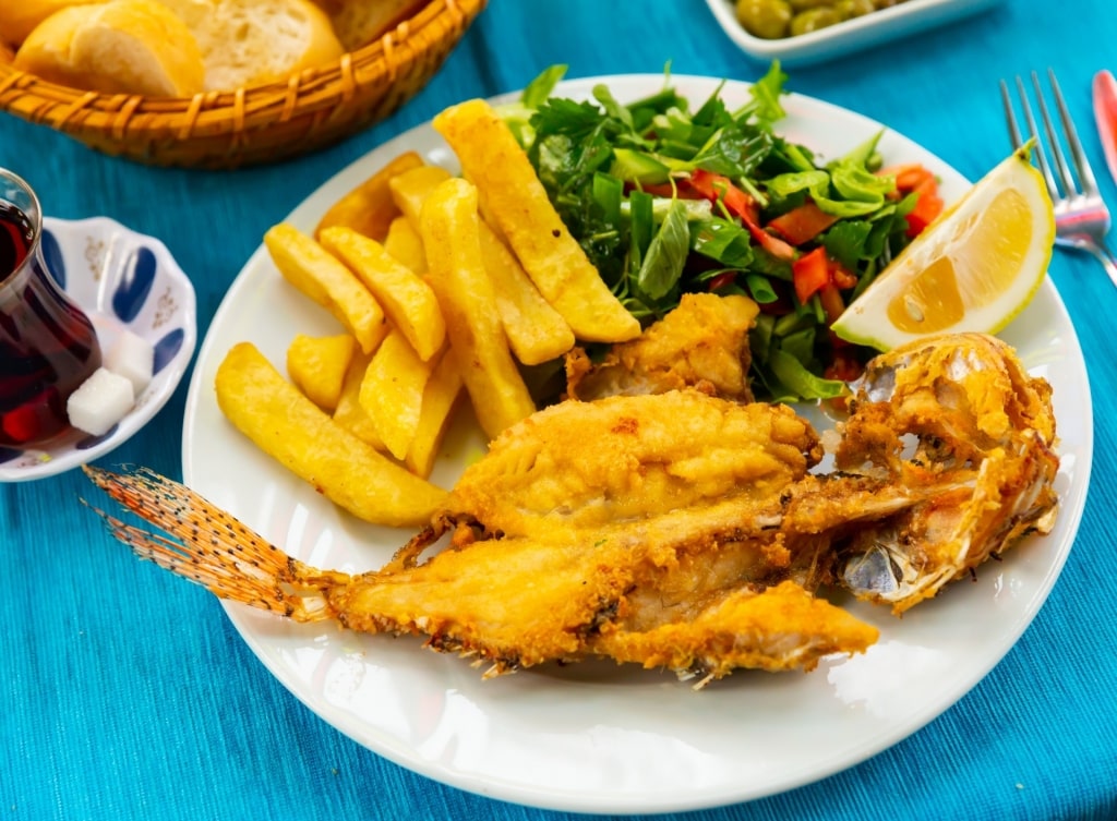 Lionfish on a plate