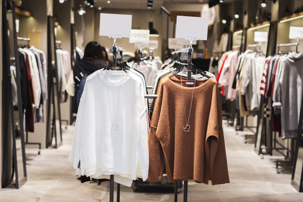 Clothing store on Myeongdong Shopping Street
