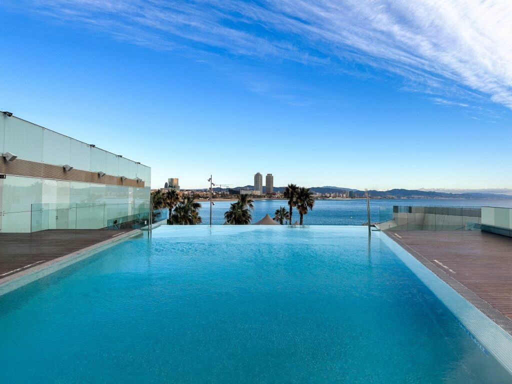 View from a hotel in Barcelona